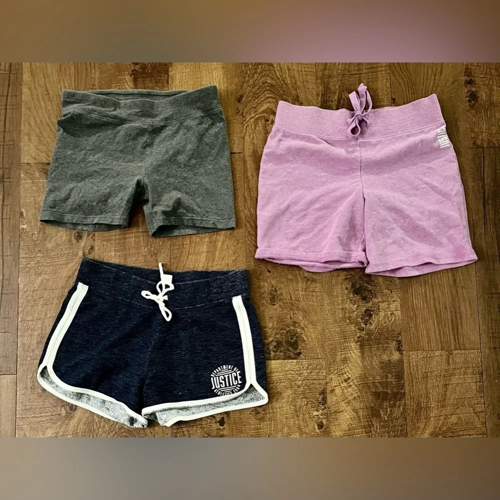 Justice girls shorts bundle 3 total Sz 14/16